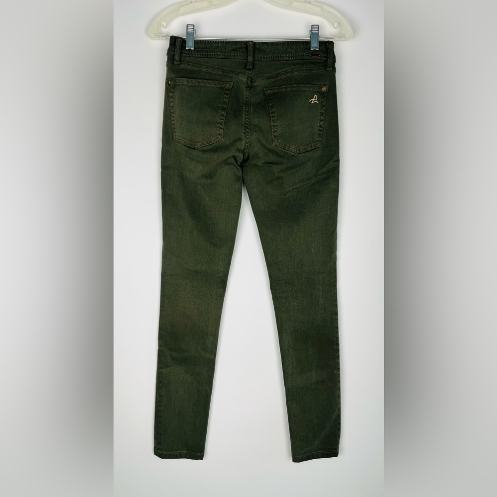 DL1961 Women’s Florence Insta Sculpt Skinny Jeans In Safari Army Green - Picture 2 of 8
